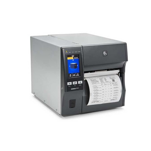 Thermal Transfer/Direct Thermal Industrial Printer, Zebra ZT411 Industrial Printers, 4-Inch Max Print Width, 203 DPI Resolution, USB 2.0/Serial RS-232/Ethernet/Bluetooth 4.1 Connectivity, Printer Languages: EZPL. Includes: US Power Cord.